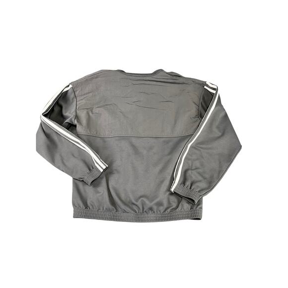 Women's Adidas Gray Full Zip Track Jacket White Stripes Athletic Large exc - Picture 2 of 11